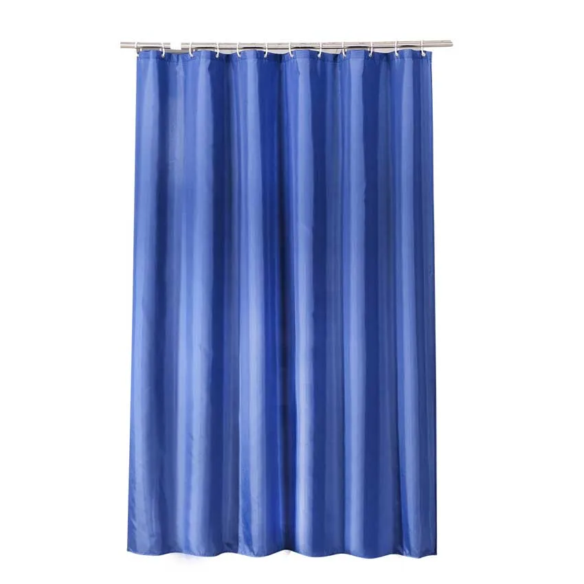 Белая занавеска для душа Современная Водонепроницаемая ванной из полиэстера с 12