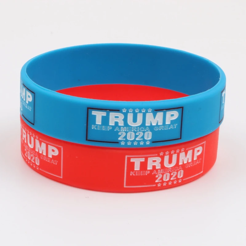 Мода 1 шт Trump Keep America Great силиконовый браслет красный синий козырь поддерживающий Браслет резиновые браслеты подарки