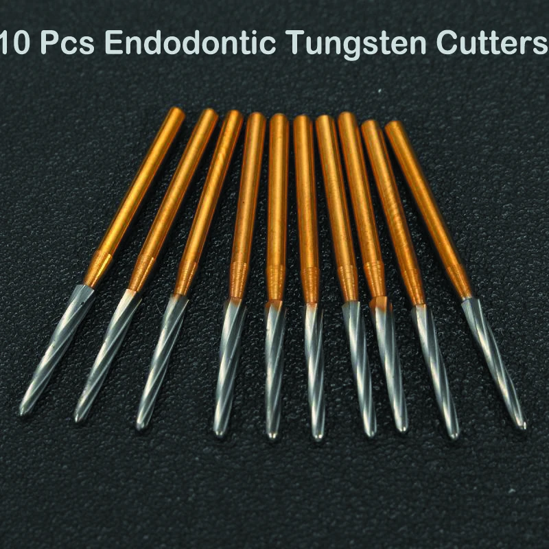 

10 Pcs Dental Carbide Bur Surgical Endodontic Tungsten Bone Cutters Drill Bit FG1.6mm Endo-Z High Speed Dental Tools 21/25/28mm