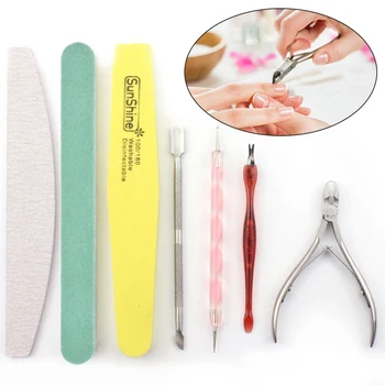 

12pcs/Set Nail Art Files Dust Brush Cleaning Buffer Sponge Block Buffing Grit Sand UV Gel Polish Acrylic Manicure Pedicure Tools