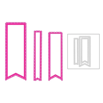 

2020 New Bookmark Metal Cutting Dies For DIY Embossing Banners Label Decoration Greeting Card Cut Paper Scrapbooking No Stamps