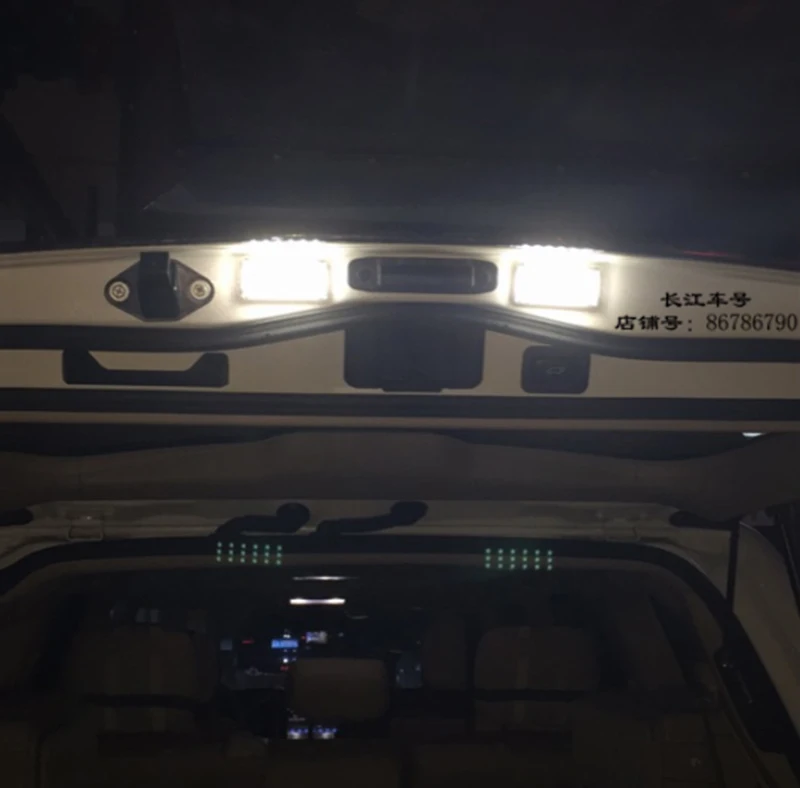 2 шт. светодиодный светильник номерного знака для Toyota Land Cruiser LC100 Prado LC120 2003-2009 аксессуары для стайлинга автомобилей