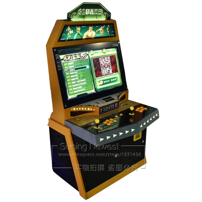 32 дюймовый экран аркадный шкаф игры видео симулятор игровой автомат с