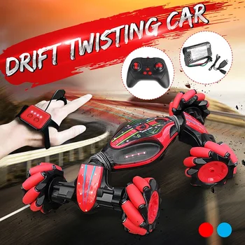 

1:10 RC Car 4WD 2.4Ghz 25km/h Radio Controll Car RC Stunt Car Watch Control Drift Twist Dance Drivie RC Off-Road Car Toys