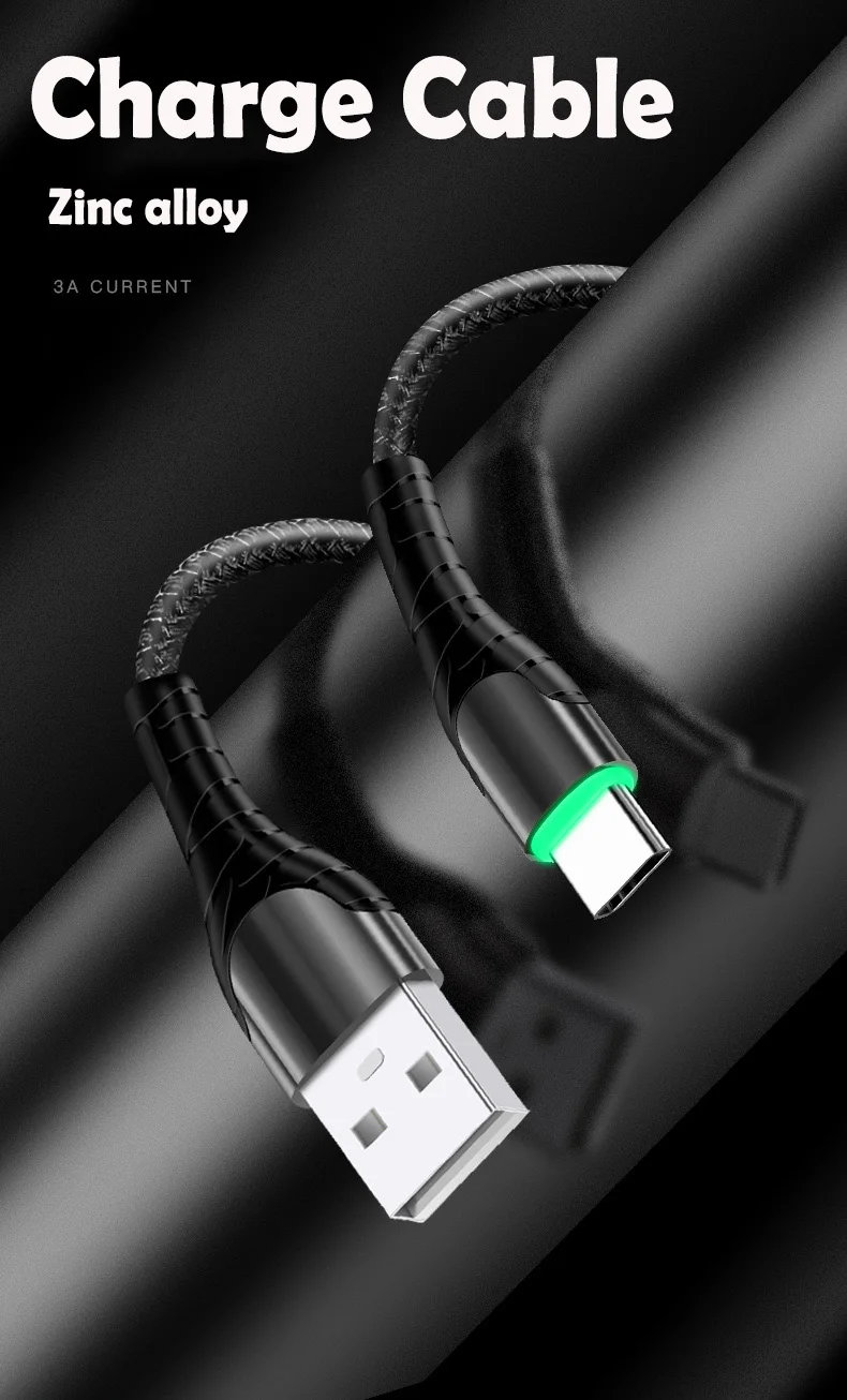 USB кабель для iPhone 11 XS 7 8 зарядное устройство из цинкового сплава Micro USB кабель для Android USB TypeC кабель для мобильного телефона для samsung