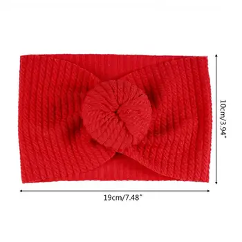 

6Pcs/Set Baby Girls Lovely Knotted Ball Donuts Hairband Elastic Wide Headband GXMB