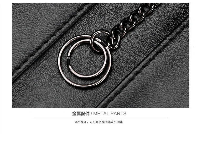 Genuine Leather Keychain Holder Pouch Purse Key Cover Bag Fashion Men Key Holder Organizer Car Key Case