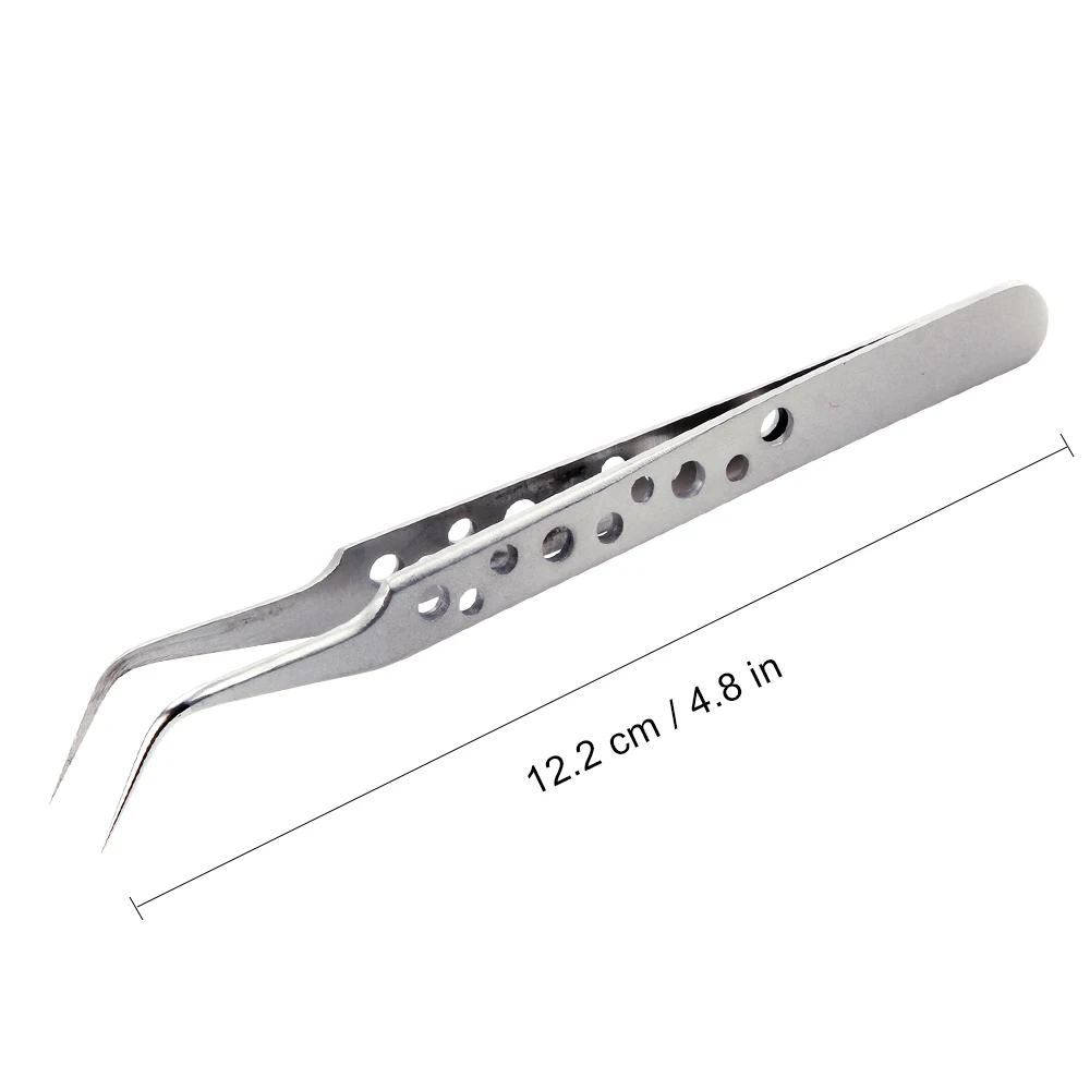 Curve 9 Holes Пинцет для наращивания ресниц из нержавеющей стали и подушка для ресниц эргономичные подушки с эффектом памяти для салонного использования инструменты для прививки ресниц - Цвет: Curve 9 Holes