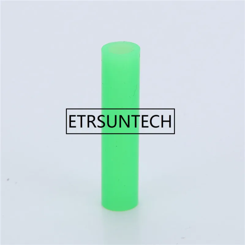 Green S 400pcs Silicone Case Stainless Steel Straw Case Keep Clearning Bar Drinking Straws Silicone Protect Case Tools - Цвет: Green S