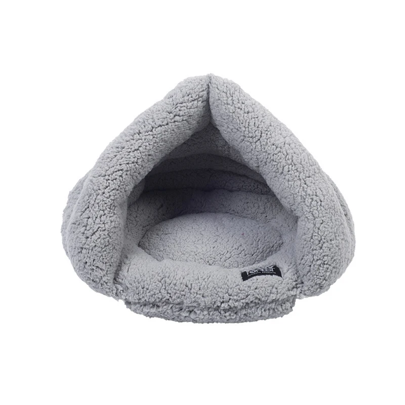 Winter Warm Pets Mat3 Colors Soft Fleece Thicken Nest Pet Cat Small Dogs Puppy Kennel Bed Kitten Cave Sleeping Bag Puppy House