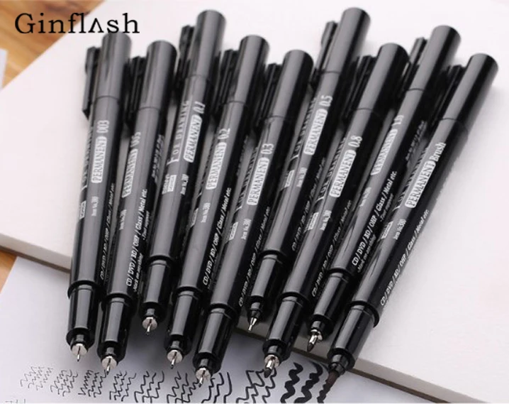 

Sketch Liner/Brush 0.03mm/0.05mm/0.1mm/0.3/0.5/0.8/1.0mm Water Resistant alcohol Drawing Pen Design/Comic Painting Supplies