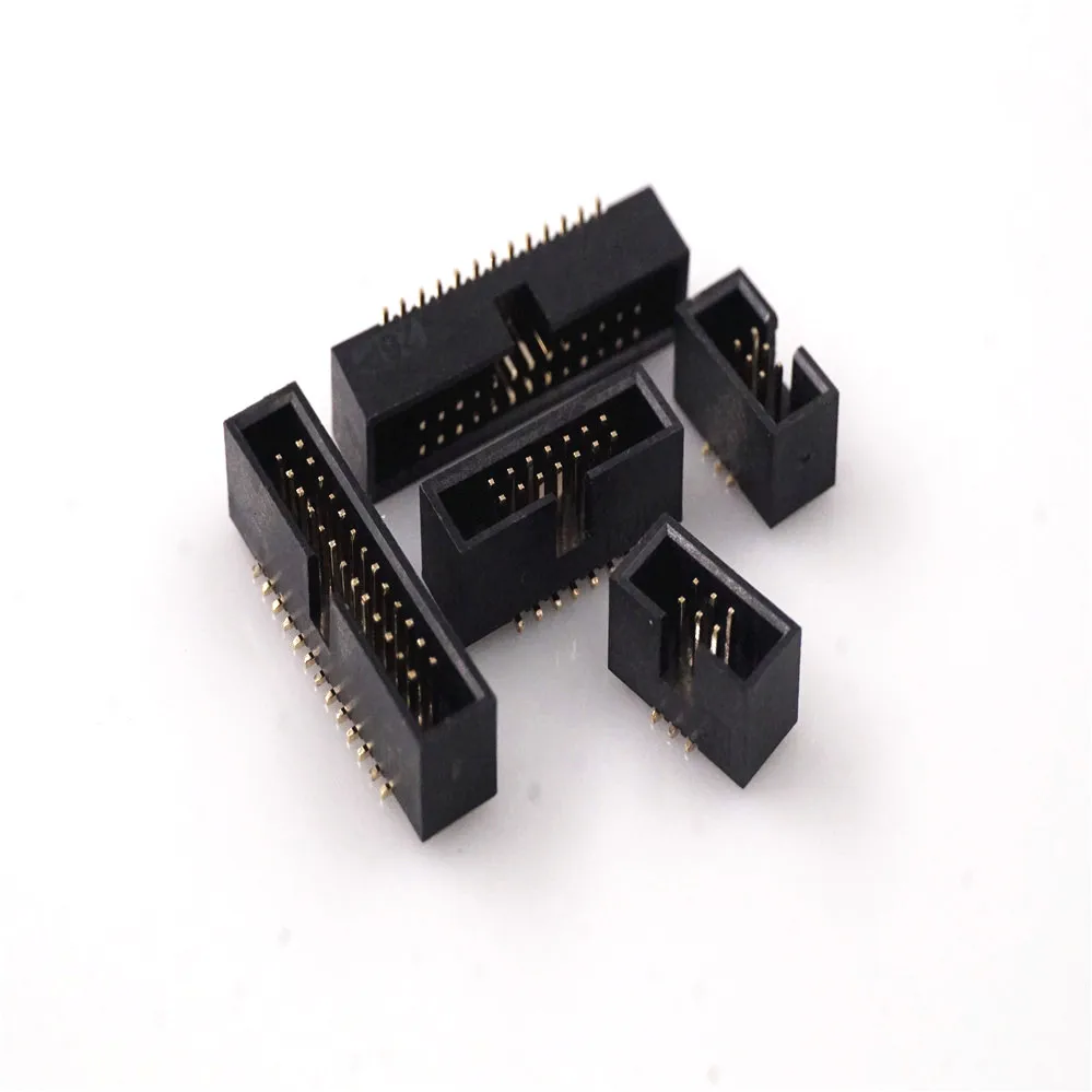 20 штук SMT IDC Box Header 1,27 мм 6 8 10 12 14 16 20 26 30 34 40 50 60 Pin двойной ряд прямой мужской поверхностного монтажа IDC Socket mate