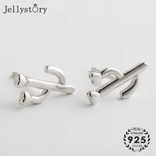 Jellystory модные 925 пробы Серебряные Ювелирные серьги-гвоздики для женщин Простые трендовые серьги в форме кактуса свадебные подарки