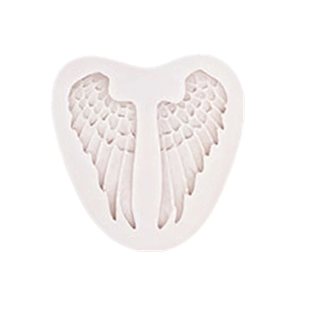 Angel Wings Fondant Silicone Molds Baby Birthday Cake Decorating Tools Cupcake Resin Clay Molds Kitchen Baking Accessorie M536 6