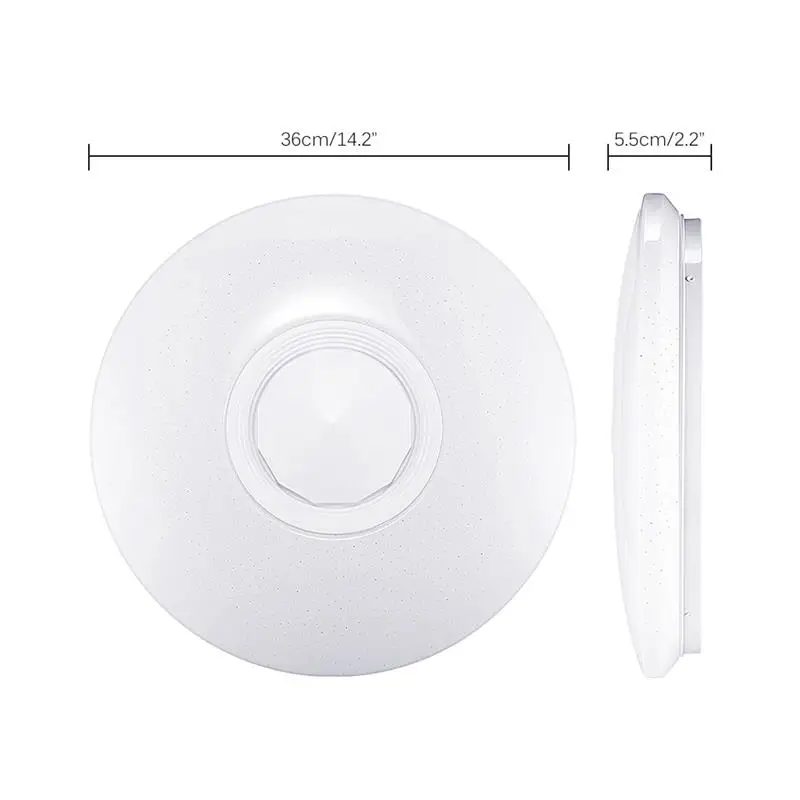 LED Full Color Bedroom Ceiling Light Modern Home 36W 60W Rgb Color APP Bluetooth Music Light Bedroom Lamps Smart Ceiling Lamp