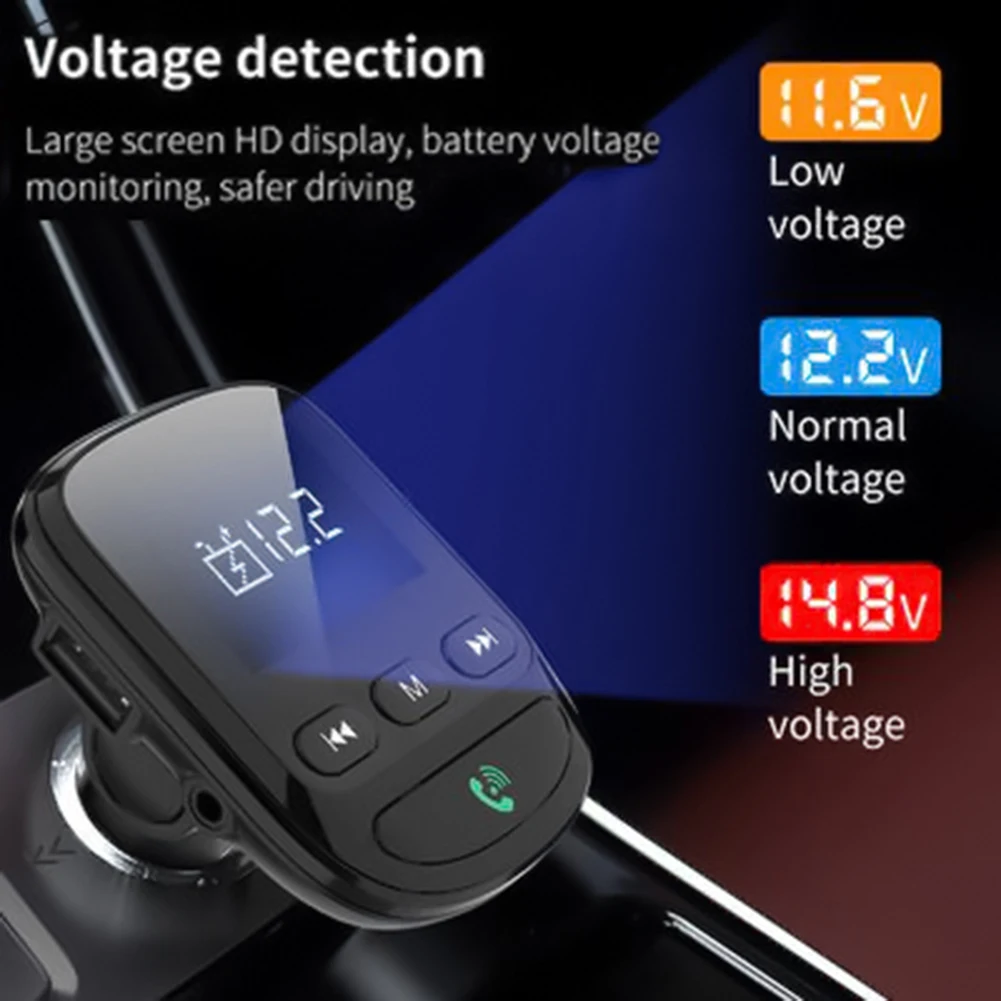 BT06Q автомобильное Bluetooth Q C 3,0 двойное USB зарядное устройство для устройства Handsfree Вызов MP3 музыкальный плеер автомобильные аксессуары интерьер