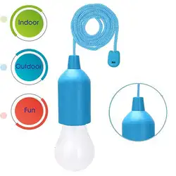 Портативный светодиодный светильник для кемпинга с питанием от батареек AAA, подвесной светильник для палатки, аварийный светильник белого
