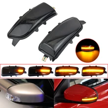 2x dinâmico led espelho lateral indicador sequencial blinker turn signal light para volvo c30 c70 s40 s60 v40 v50 v70 2008-2010