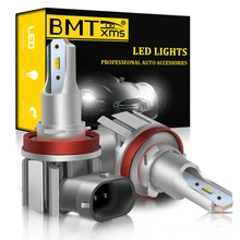 BMTxms – phare antibrouillard Canbus pour voiture, pour VW Golf Jetta 4 5 7 6 Passat B5 B6 B7 CC POLO 6N 9N 6R 6C Touareg 7P Touran 1T3 5T1 LED H11 H8 DRL