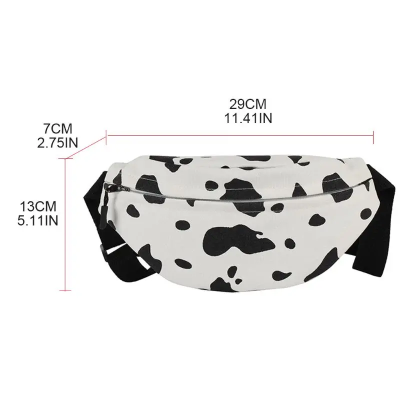 cow print fanny pack
