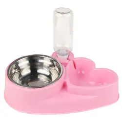 Чаша для питья Автоматическая сердце питьевой воды Двойная собачья миска кошка контейнер для еды gou shi ручка автоматическая подача DGB-