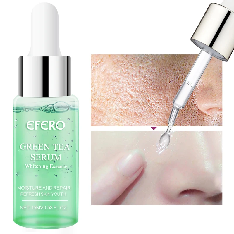 

EFERO Green Tea Serum Hyaluronic Acid Serum Collagen Anti-Aging Wrinkle Lift Firming Whitening Moisturizing Face Cream TSLM1