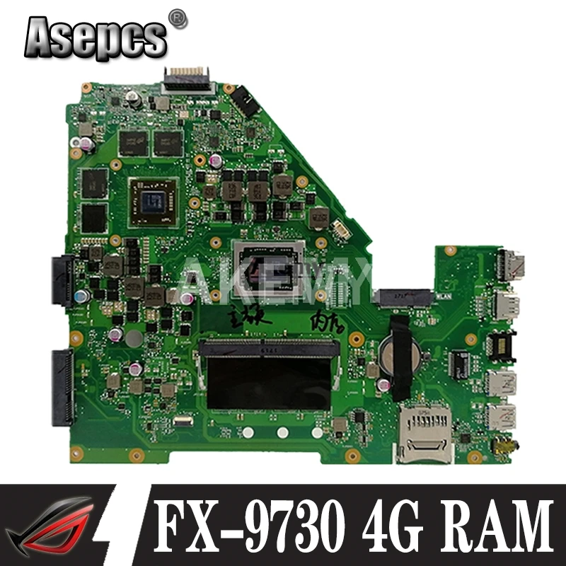 Для Asus X550I X550IK X550IU Материнская плата ноутбука 2 Гб видеокарта 4G RAM FX-9730 CPU |