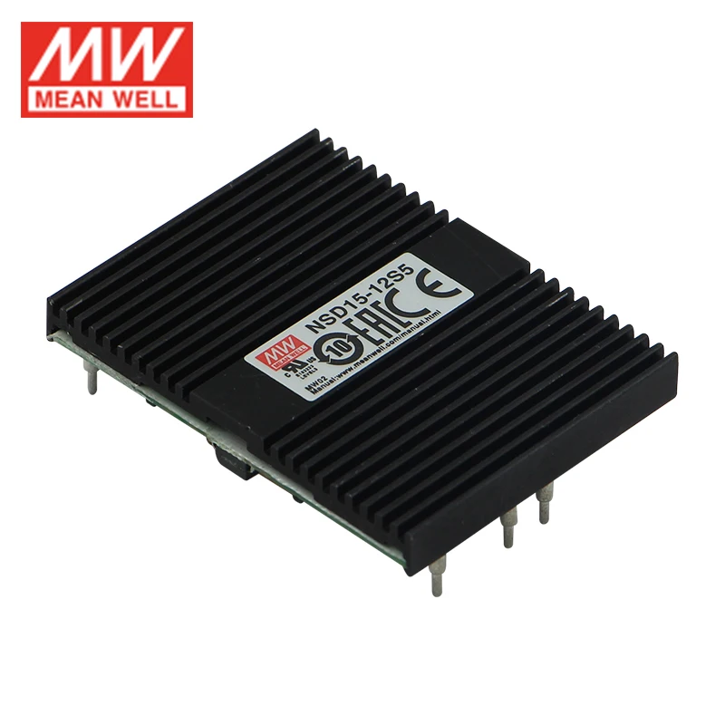 MEAN WELL NSD15-12S15 DC-DC Regulated Converter 9.4-36VDC to 15V DC 1A 15W Switching Power Supply module | Строительство и ремонт