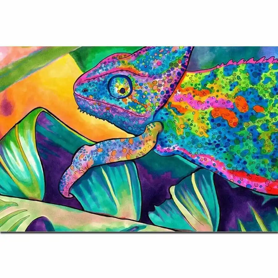 Abstract Paintings Psychedelic Trippy Anime Wall Sticker Silk Poster Art Light Canvas Home Decoration Aliexpress