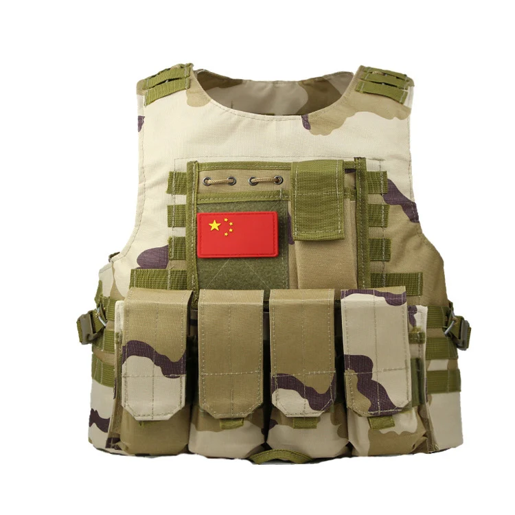 Разгрузочный Тактический Жилет Molle страйкбол жилет защитные пластины colete USMC солдат боевой жилет армейский Военный камуфляж Перевозчик - Цвет: sand digital