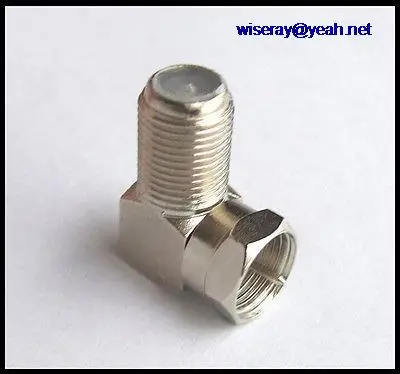 

DHL/EMS 100 PCS Right Angle F MALE TO F FEMALE 90 Deg Coax TV Cables & Connectors AdapterS-A7