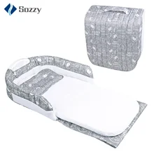 Детская многофункциональная переносная кровать с одуванчиком, разделенный светильник, дорожная сумка для сна, детская кроватка, съемная детская кровать