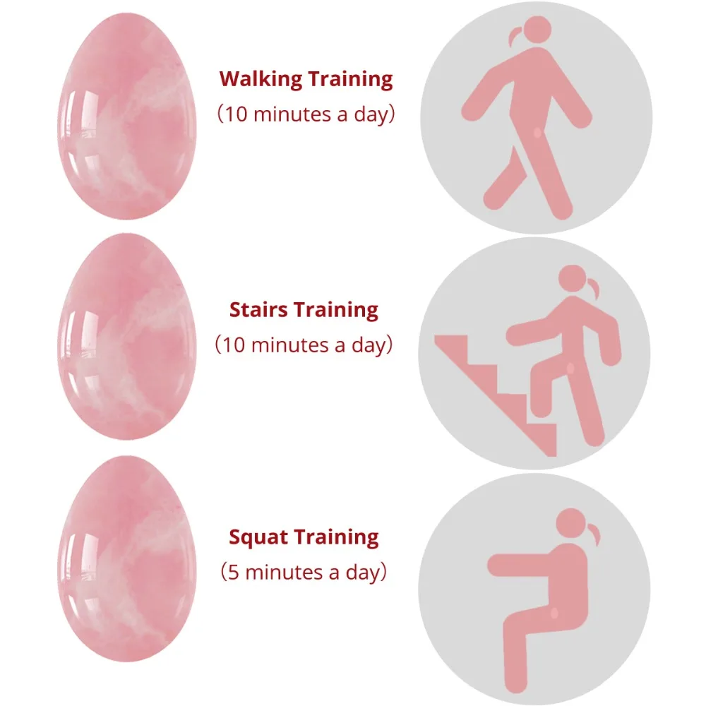 Yoni Egg Set Vaginal Tightening Natural Jade Yoni Eggs Women Kegel Exerciser Maternity Vaginal Massage Yoni Wand Drop Shipping