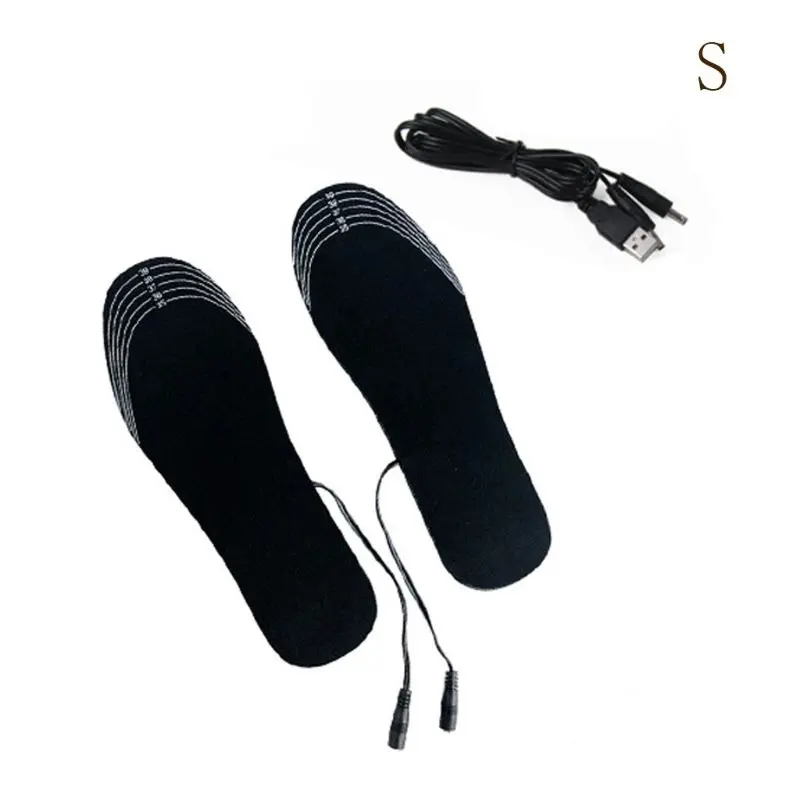 Зимние USB зарядки электрические ноги с подогревом обуви стельки для обуви вставки носок снег ноги - Цвет: S