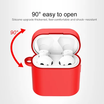 

Silicone Case For Xiaomi Airdots Pro 2 Wireless Bluetooth Headset Protective Cover With Carabiner Hook Rotection Case For Air 2