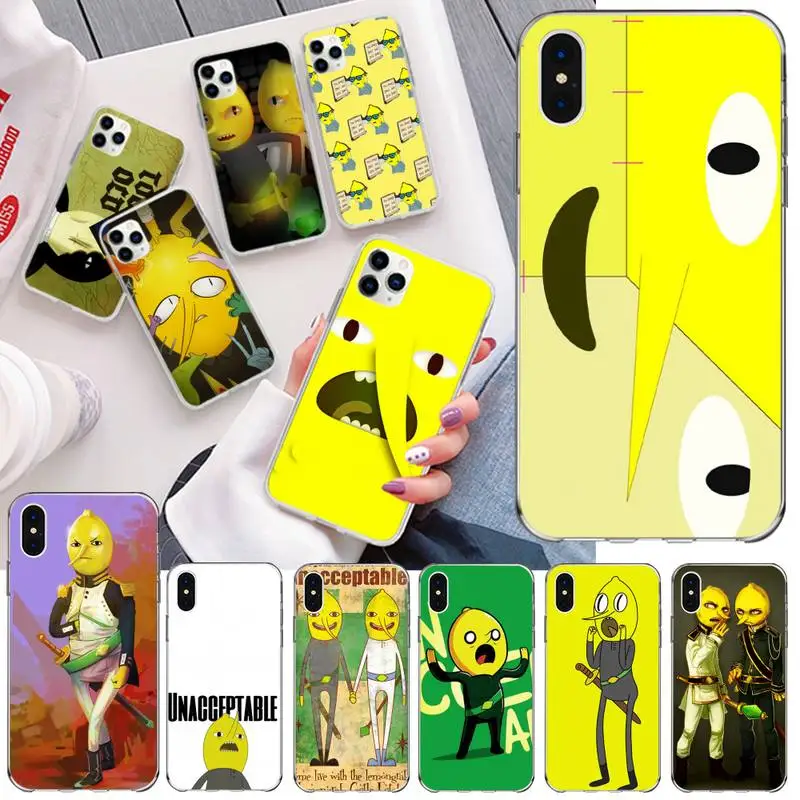 Чехол для телефона Adventure Time unsible Lemongrab iphone 12 pro max 11 XS MAX 8 7 6 6S Plus X 5S SE 2020 XR | Мобильные