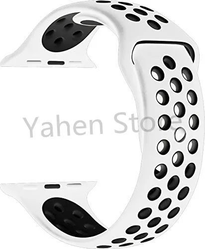 A2 white black Силиконовый спортивный ремешок для iwo 8 11 12 6 7 сменный ремешок для часов 40 мм 44 мм для iwo8 iwo11 iwo12(не включает часы - Цвет: A2 white black