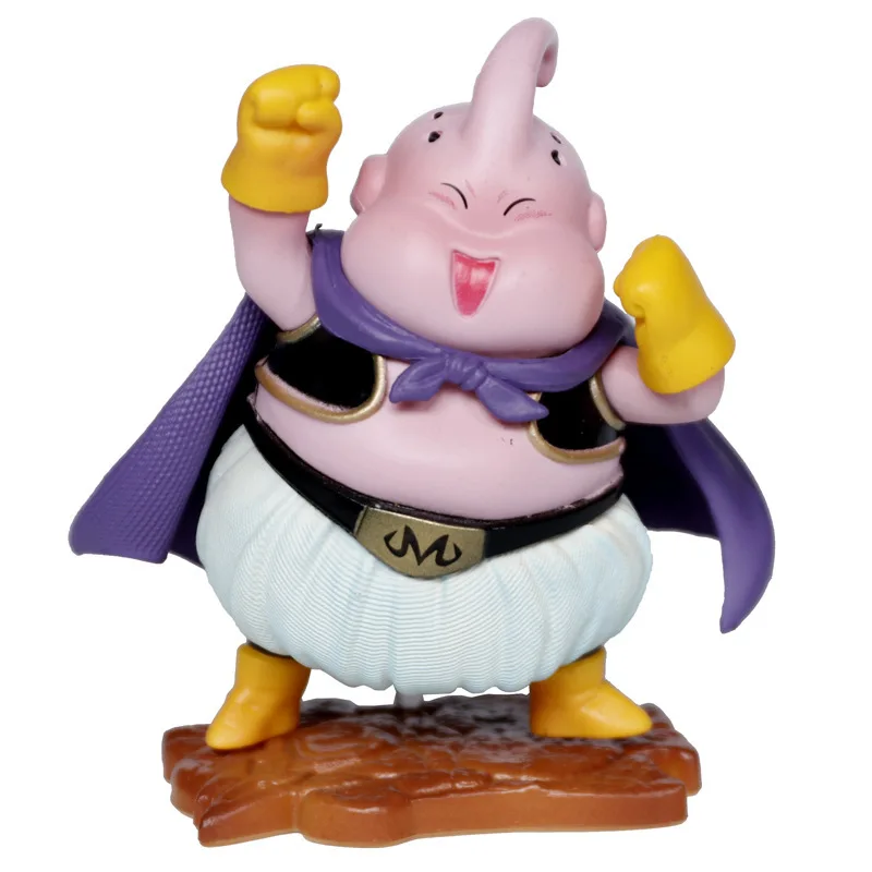 Оригинальная фигурка Z Mini Buu милый толстый бисквит ПВХ экшн DBZ Majin Boo истребитель