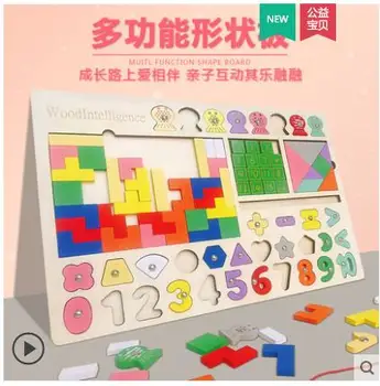 

Jigsaw puzzle intelligence puzzle digital building blocks assembled toys educational brainchild early childhood education
