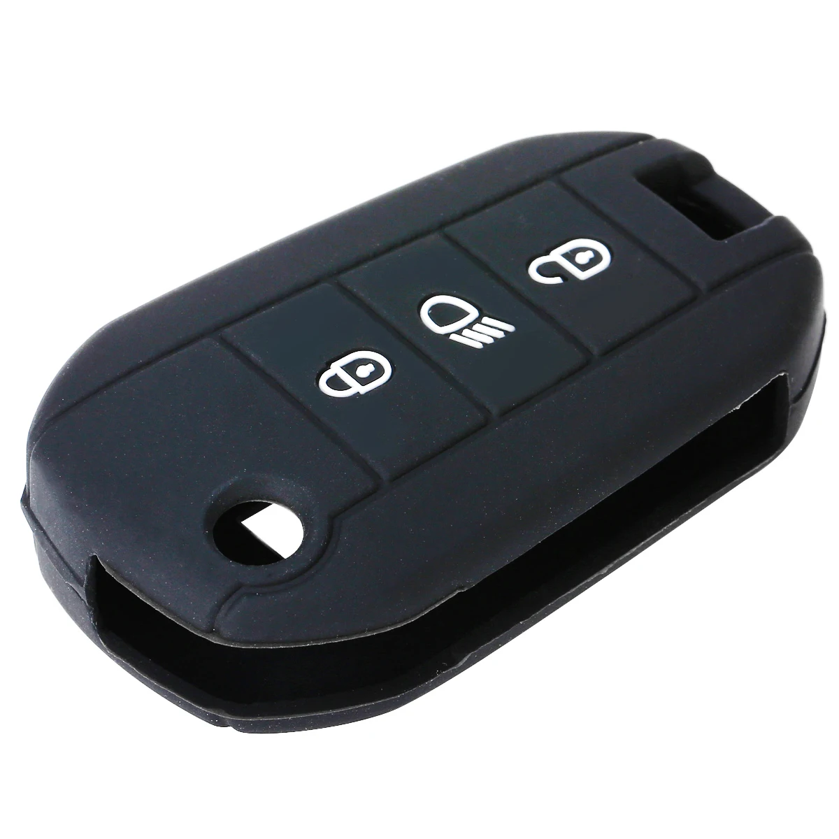 Mayitr 1pc Durable Silicone Key Case Cover For Peugeot 3008 508 308 208 2008 3Button Remote Fob