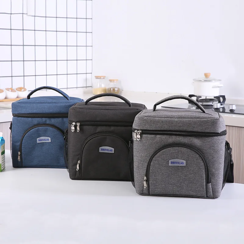

Portable Large Thermal Insulated Lunch Bag Work Travel Picnic Lunch Box Storage Bag Pouch Large Capacity Oxford Fabric Box