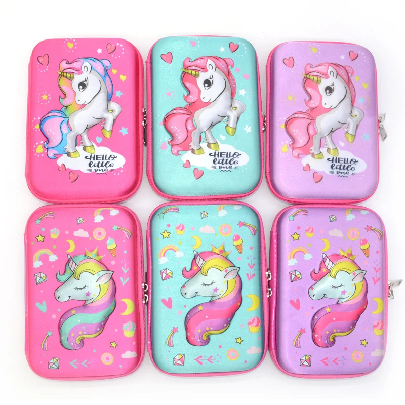 

unicorn pencil case Kawaii trousse scolaire stylo Creative kalem kutusu astuccio scuol school supplies pencilcase box bag