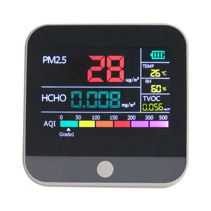 

LCD Digital Display Pollution Tester Home PM2.5 Formaldehyde Detector Air Quality Monitor Dust Sensor