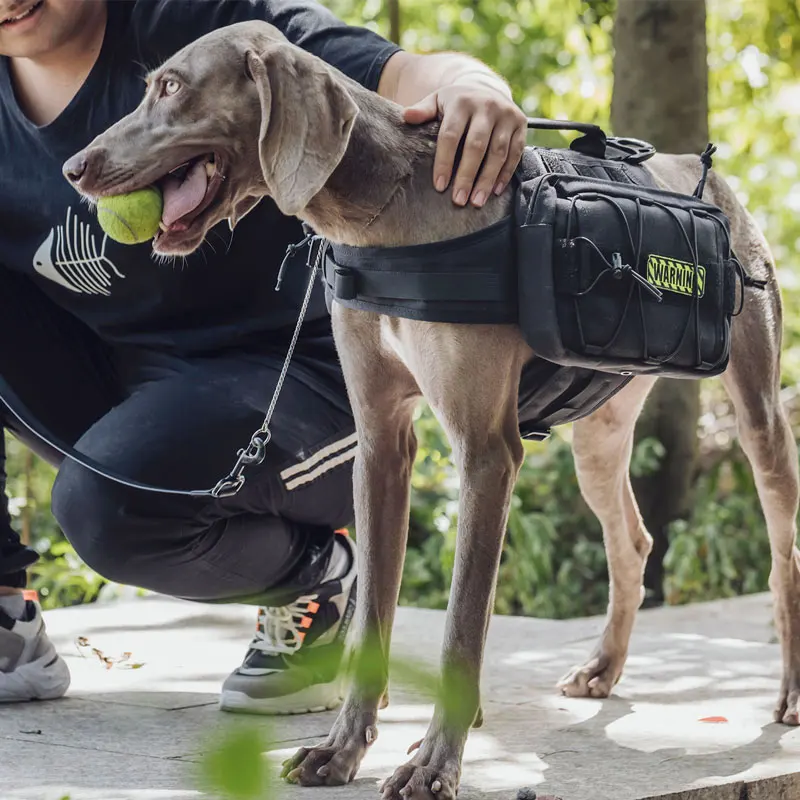 für Wanderungen 1000D Nylon Black Advanced Version for Medium & Large Dog OneTigris Hundetasche für mittelgroße und große Hunde Rucksacktouren Dog Saddle Bag 