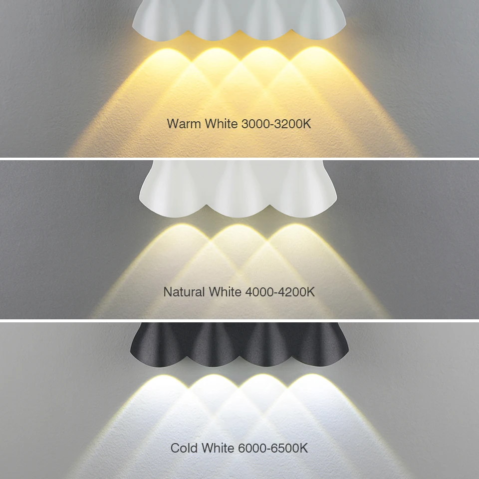 IP65 LED Wall Lamp Outdoor Waterproof Garden Lighting 4W 6W 8W Aluminum AC86-265 Indoor Bedroom Living Room Stairs Wall Light