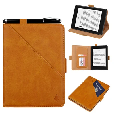 Чехол для Amazon All-New Kindle 10th Generation 6 '' умный кожаный чехол-футляр на магните для чтения Funda Kindle 6 дюймов A20 - Цвет: Коричневый