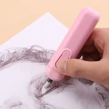 

Battery Operated Eraser Electric Automatic School Supplies Leather Stationery Child Day Gift Material Escolar