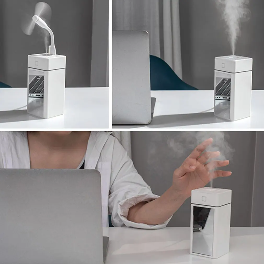 Mirror Humidifier Car Usb Night Light Humidifier Home Makeup Mirror Portable Multi-Function Humidifier