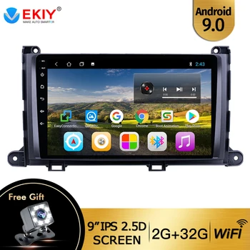 

EKIY Android 9.0 2Din 9" Car Stereo Radio GPS Navi Player For Toyota Sienna 2009 2010 2011 2012 2013 2014 Multimedia DVD Player