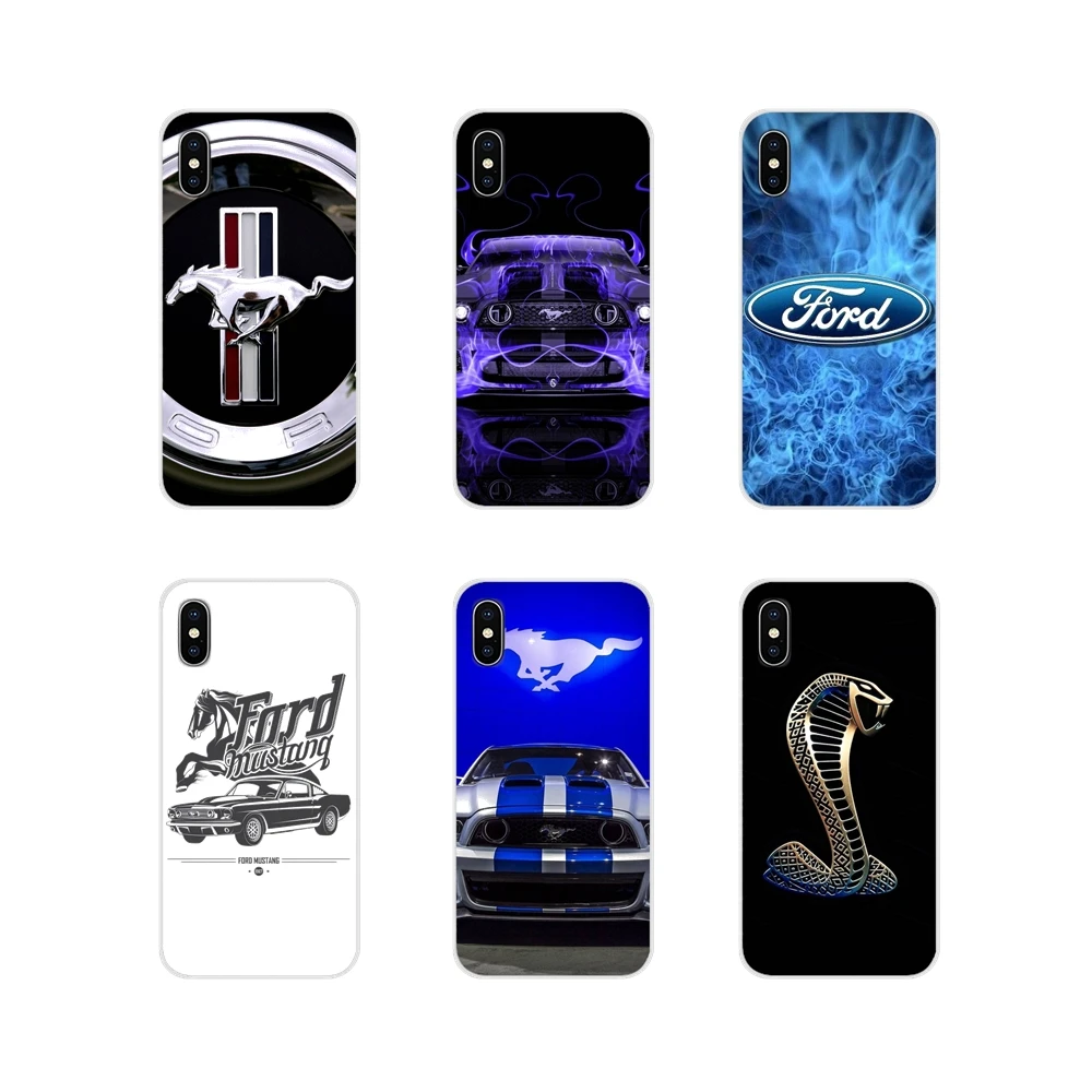 Для Apple iPhone X XR XS 11Pro MAX 4S 5S 5C SE 6S 7 8 Plus ipod 5 6 Ford Mustang босс Забавный Логотип мягкая